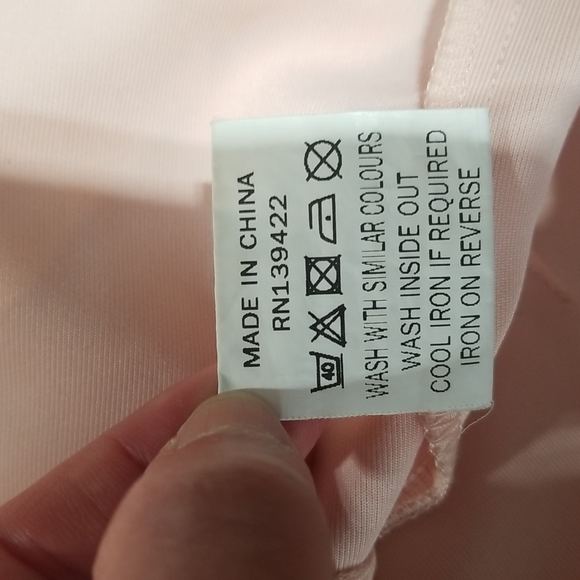 TOBI Baby Pink Halter Crop Top with Cut Outs and exposed back zipper - Picture 8 of 11